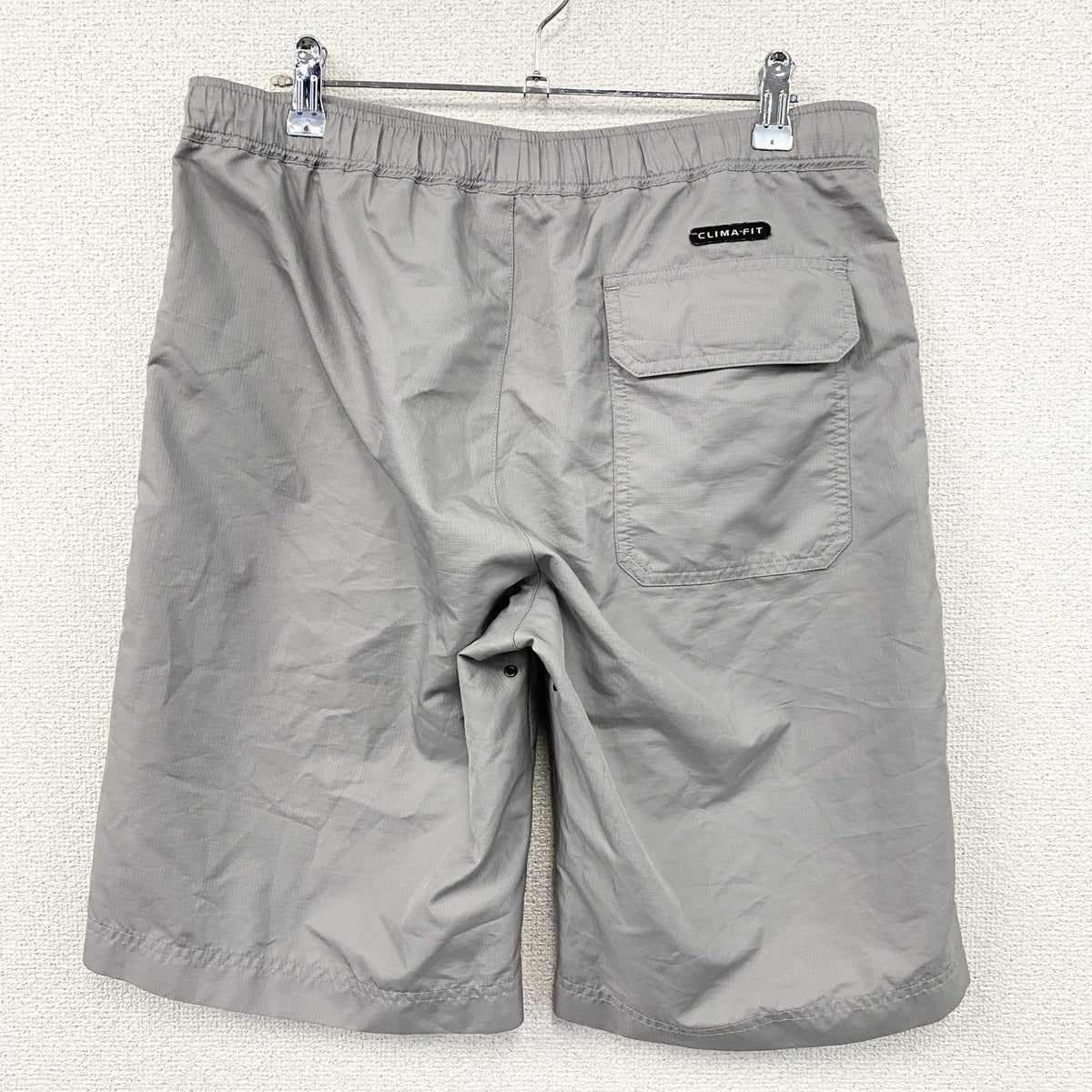 00s　NIKE　ナイキ　CLIMA-FIT　ハーフパンツ/ショートパンツ　スウッシュ　ヴィンテージ　グレー　灰色　Sサイズ　古着