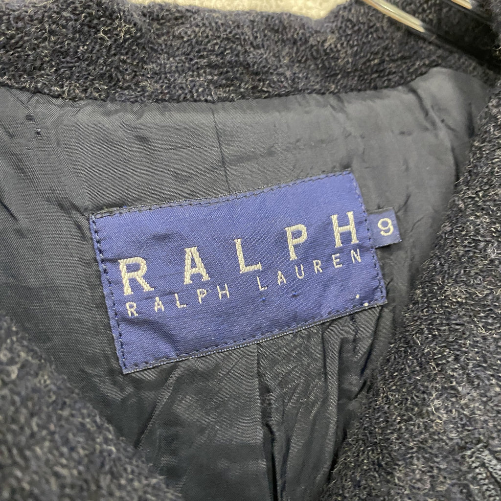 Ralph Lauren　ラルフローレン　ウールコート　紺　ネイビー　9サイズ　古着
