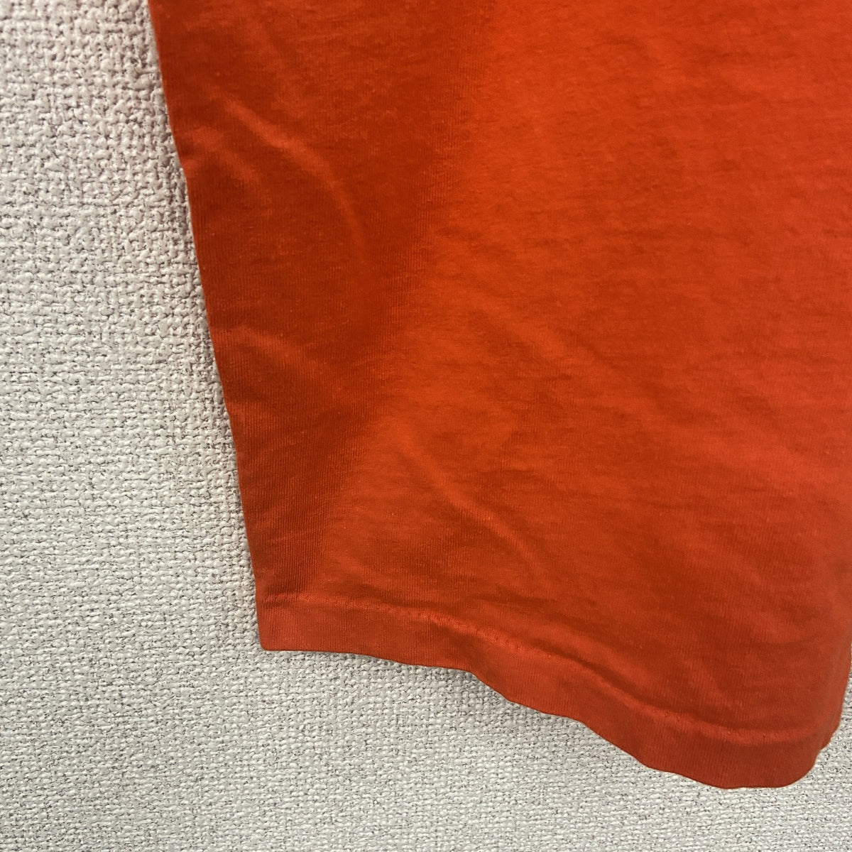 anvil　アンビル　半袖プリントTシャツ　シングルステッチ　オレンジ　Lサイズ カットソー メンズ コットン 古着