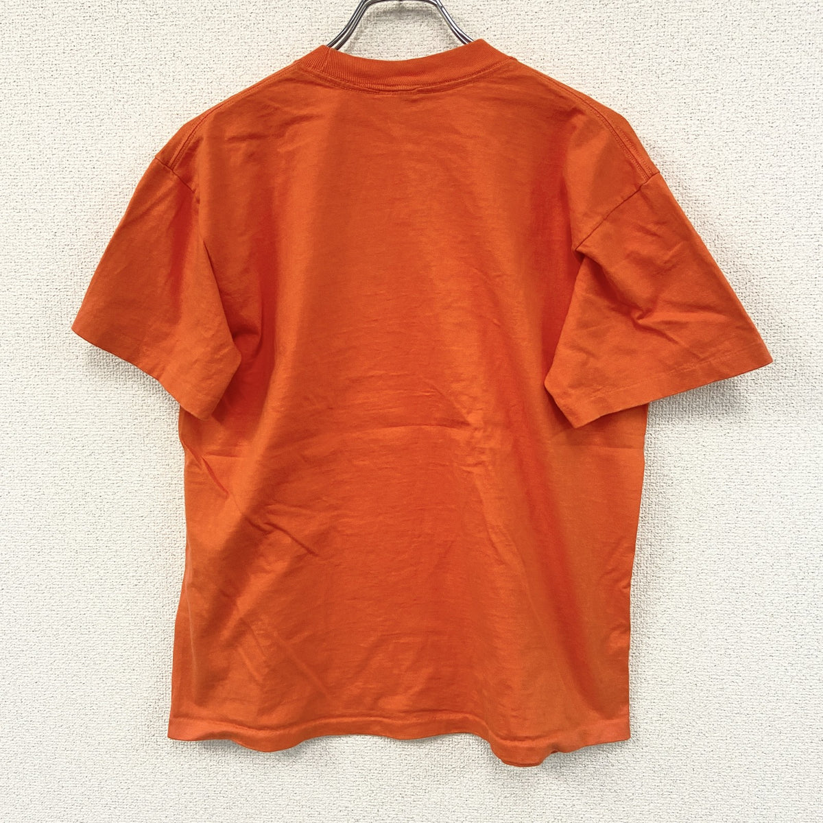 anvil　アンビル　半袖プリントTシャツ　シングルステッチ　オレンジ　Lサイズ カットソー メンズ コットン 古着