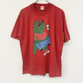 JERZEEZ　ジャージーズ　半袖プリントTシャツ　シングルステッチ　赤　レッド　XXLサイズ カットソー メンズ コットン 古着