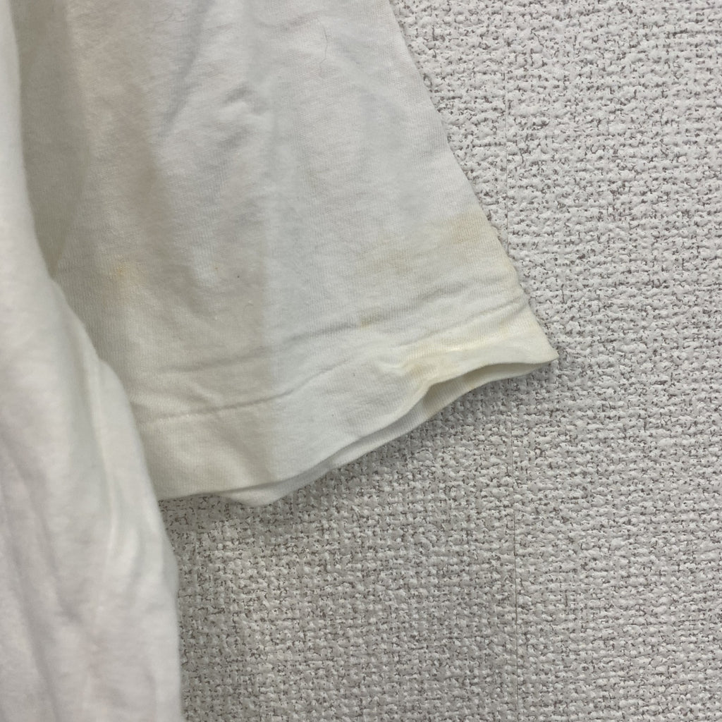 80s　PACCINO　パッチーノ　半袖プリントTシャツ　シングルステッチ　ヴィンテージ　白　ホワイト カットソー メンズ 古着
