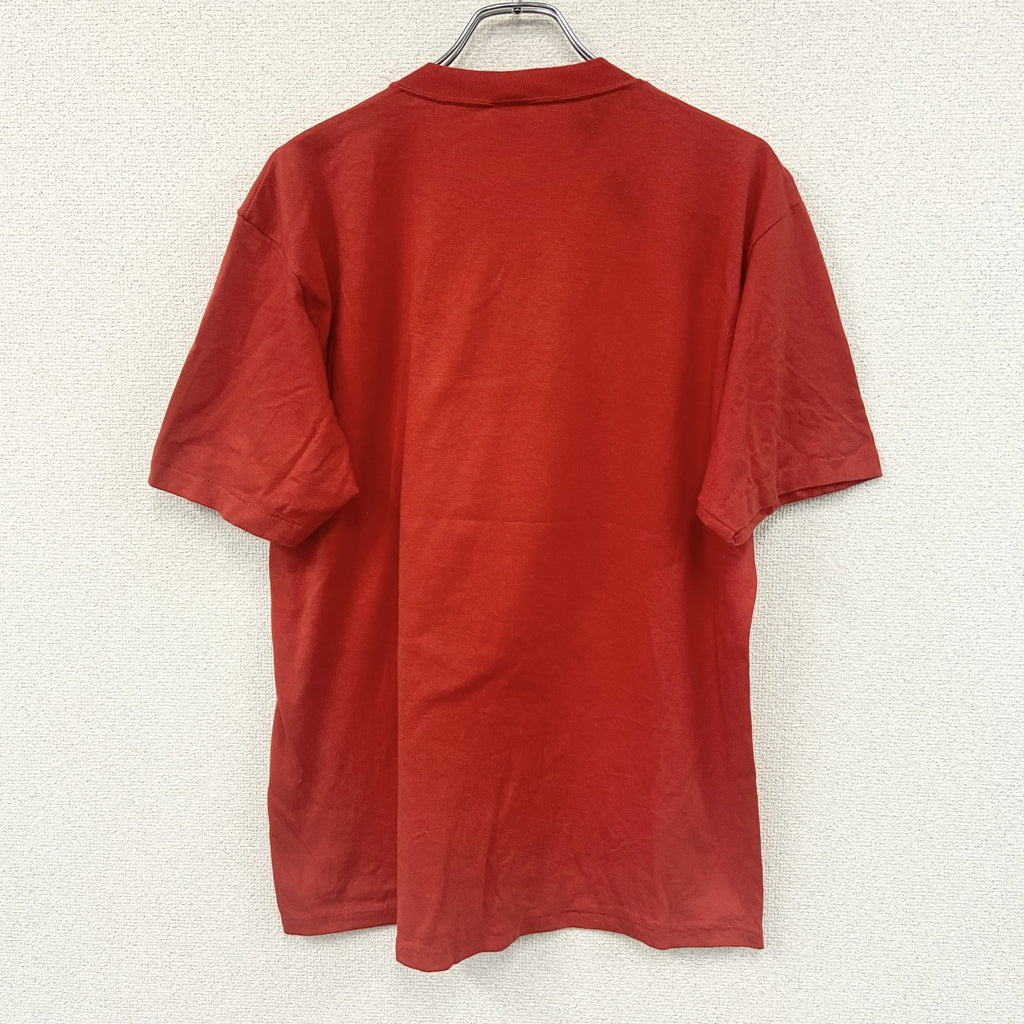 JERZEEZ　ジャージーズ　半袖プリントTシャツ　シングルステッチ　赤　レッド　XXLサイズ カットソー メンズ コットン 古着