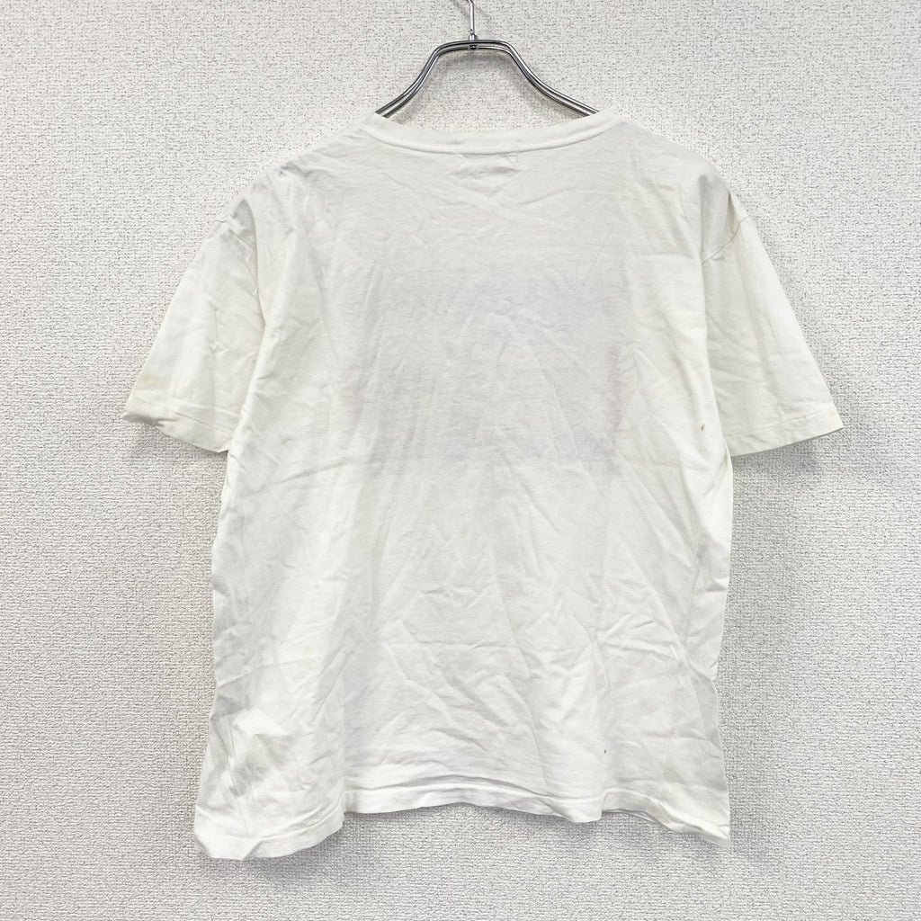 80s　PACCINO　パッチーノ　半袖プリントTシャツ　シングルステッチ　ヴィンテージ　白　ホワイト カットソー メンズ 古着