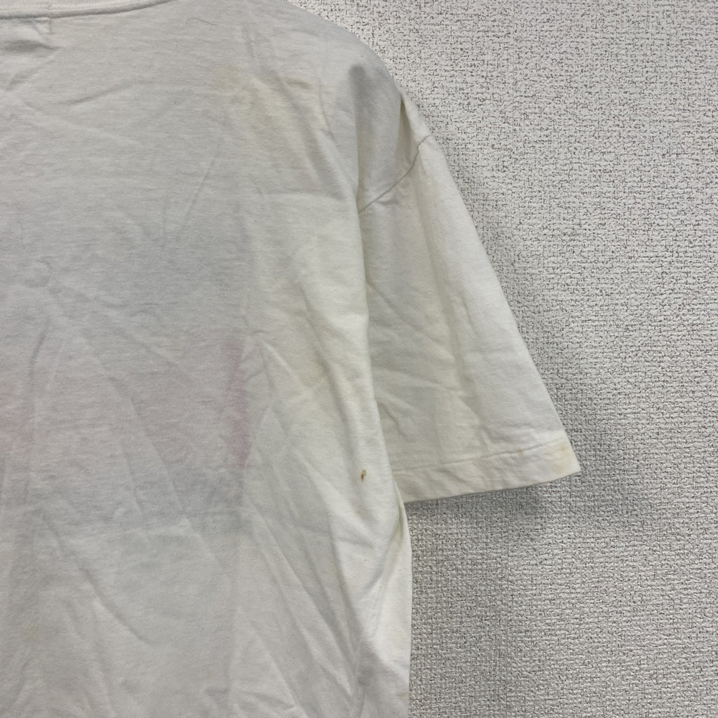 80s　PACCINO　パッチーノ　半袖プリントTシャツ　シングルステッチ　ヴィンテージ　白　ホワイト カットソー メンズ 古着