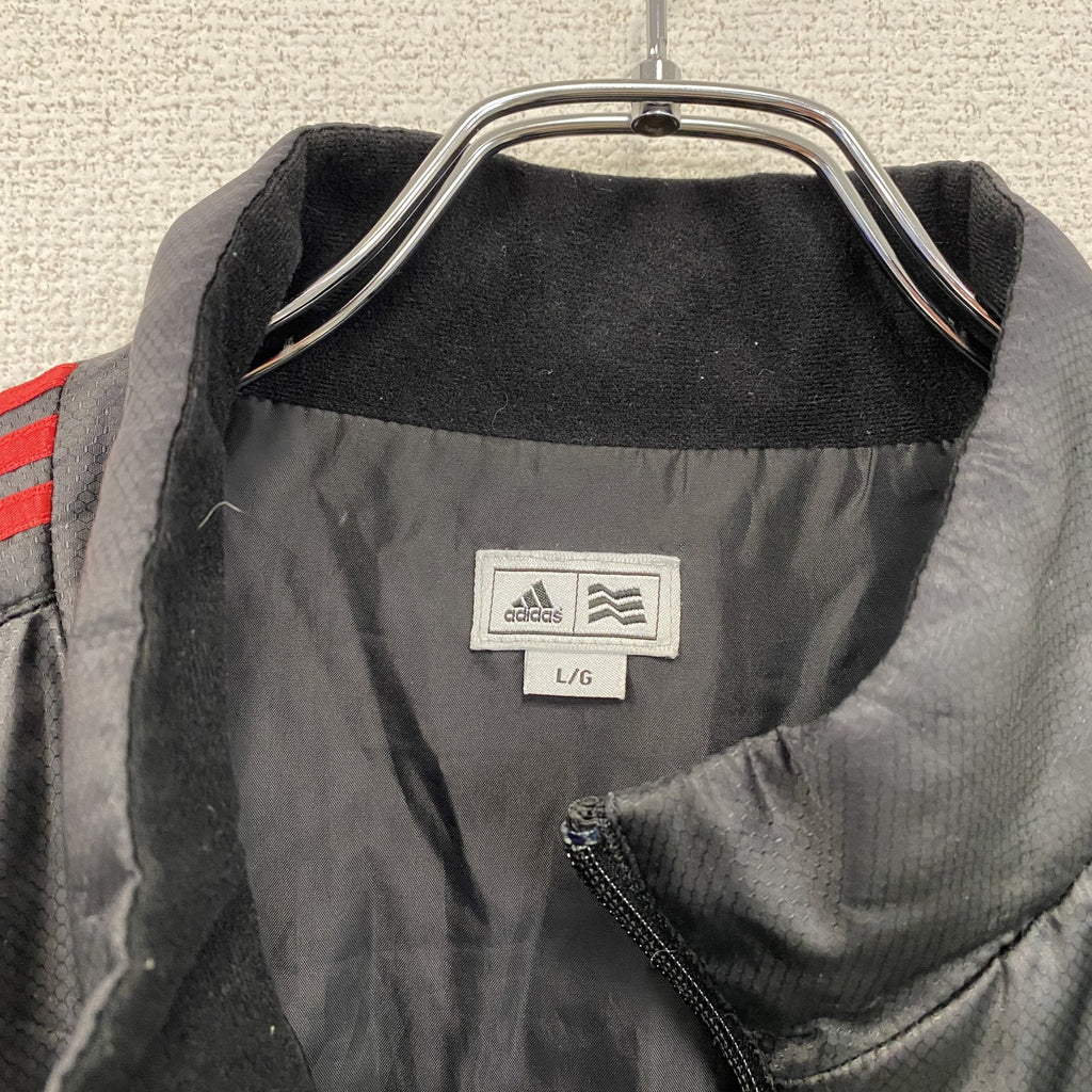 adidas golf　アディダスゴルフ　フルジップジャケット　中綿入り　パフォーマンスロゴ　黒　ブラック　Lサイズ　古着
