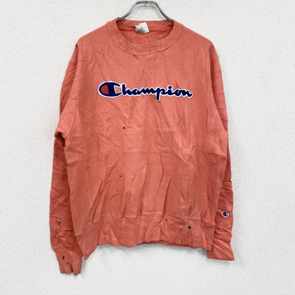 Champion　チャンピオン　リバースウィーブ　スウェット/トレーナー　コーラルピンク　Mサイズ スウェットトップス メンズ コットン 古着