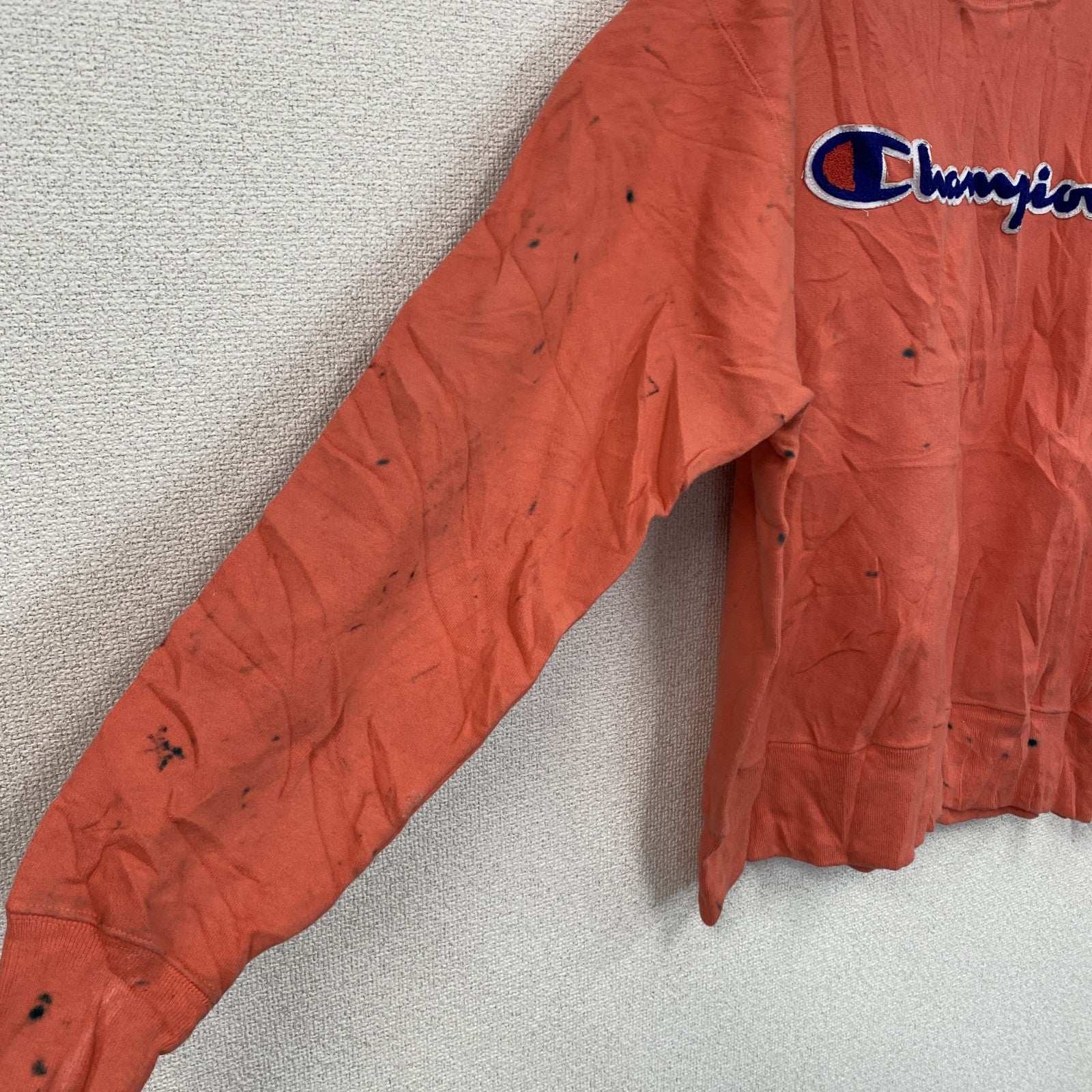 Champion　チャンピオン　リバースウィーブ　スウェット/トレーナー　コーラルピンク　Mサイズ スウェットトップス メンズ コットン 古着