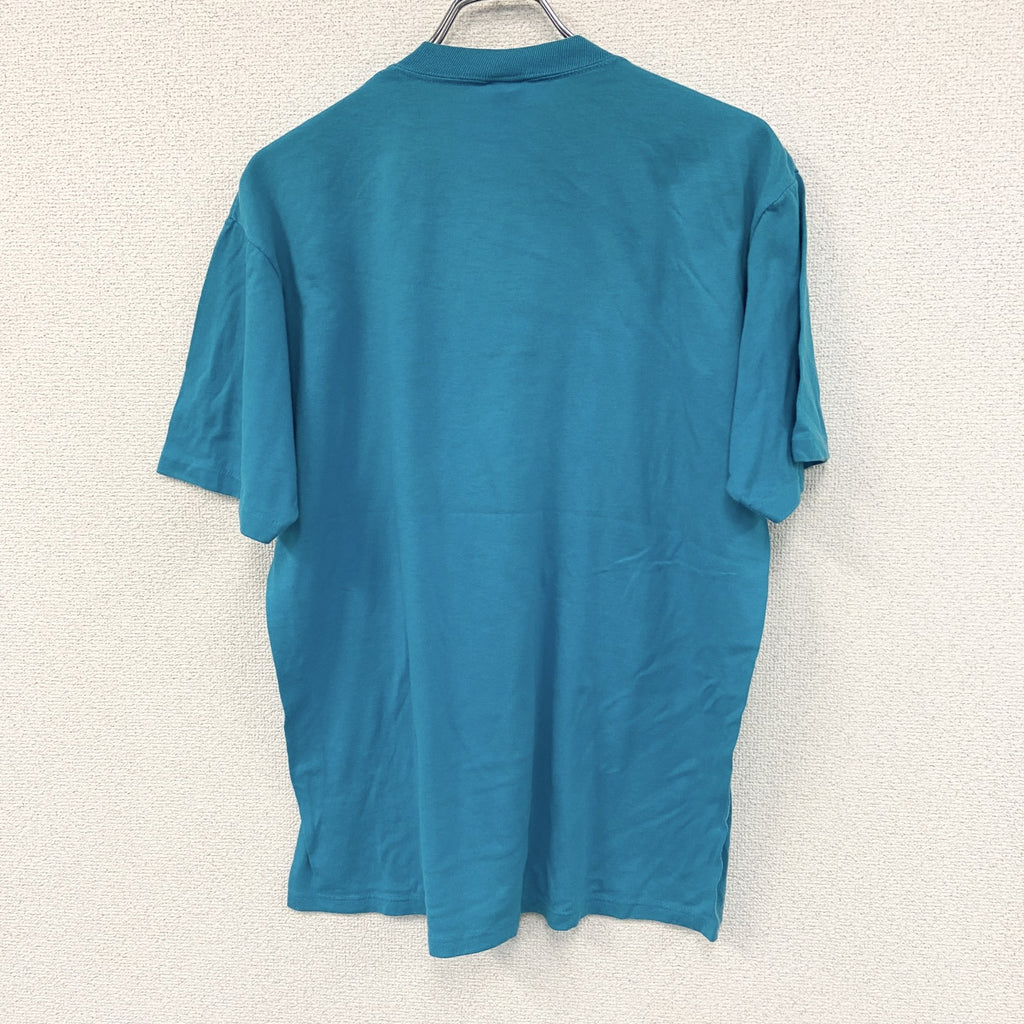 JERZEEZ　ジャージーズ　半袖プリントTシャツ　シングルステッチ　青　ブルー　XLサイズ カットソー メンズ 古着