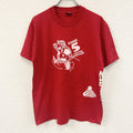 SCREEN STARS　スクリーンスターズ　半袖プリントTシャツ　シングルステッチ　赤　レッド　Lサイズ カットソー メンズ コットン 古着