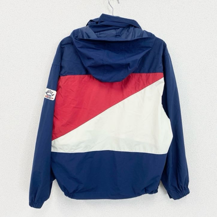 古着 used　90s　NAUTICA　ノーティカ　フルジップナイロンジャケット　ヴィンテージ　紺　ネイビー　Mサイズ