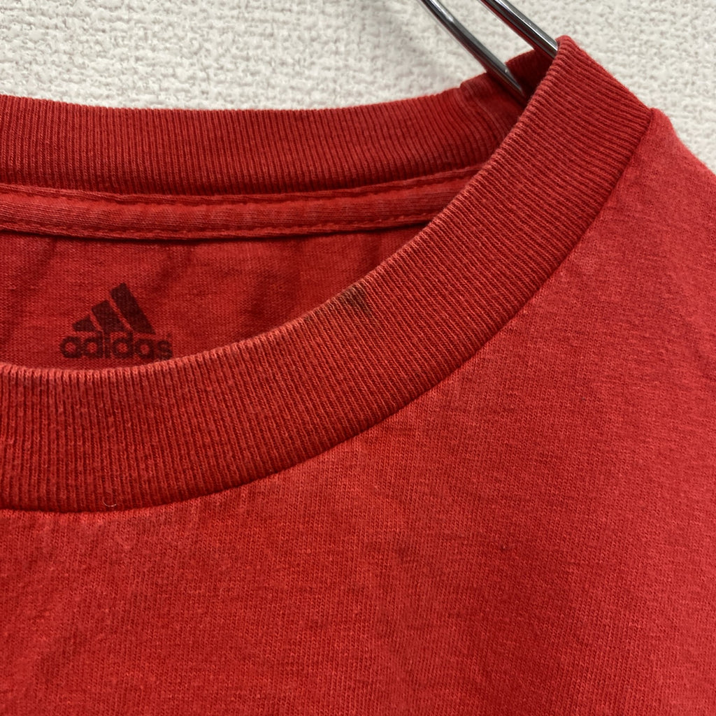 adidas　アディダス　シカゴブルズ　半袖プリントTシャツ　赤　レッド　Lサイズ　古着