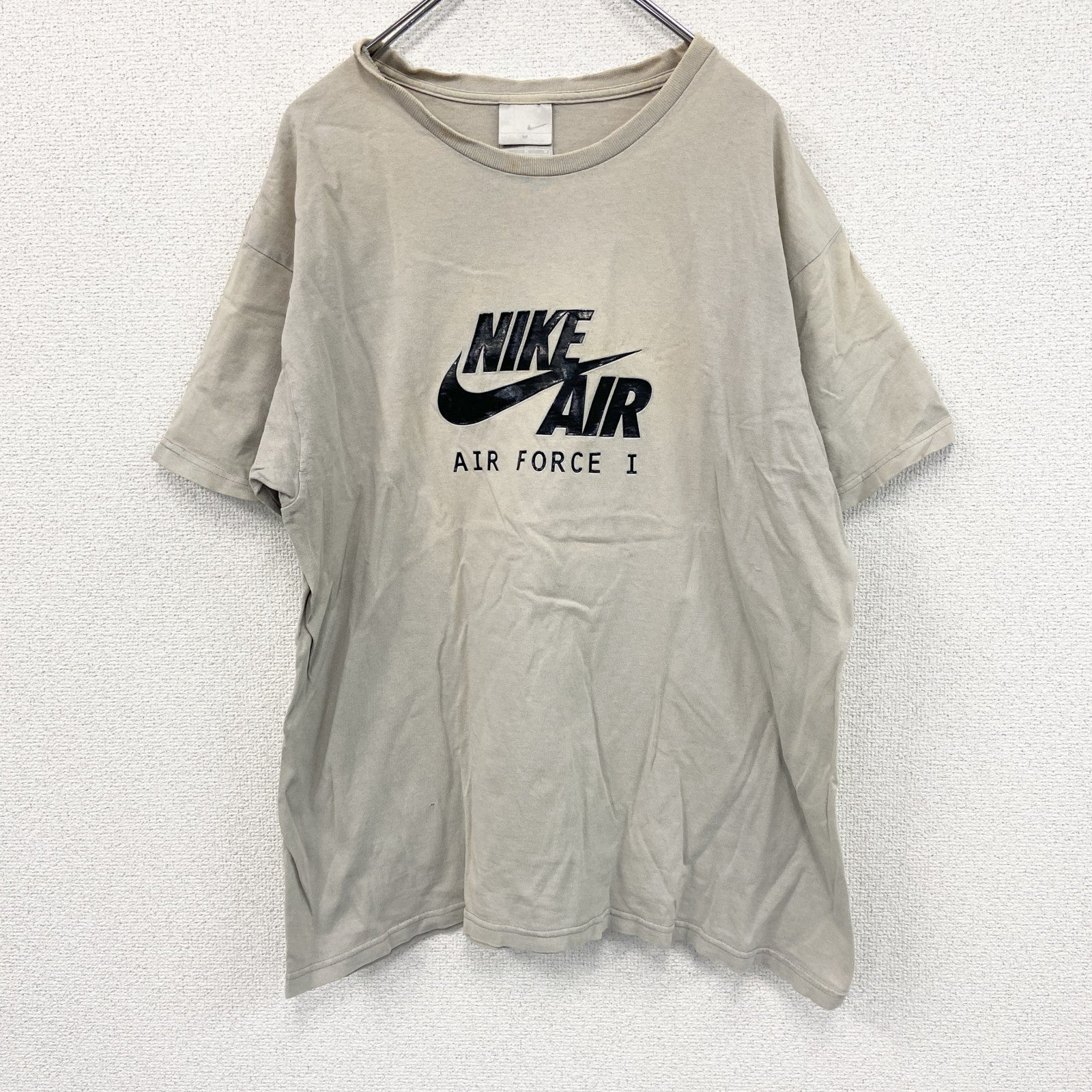 NIKE　ナイキ　半袖プリントTシャツ　ベージュ　Mサイズ　古着