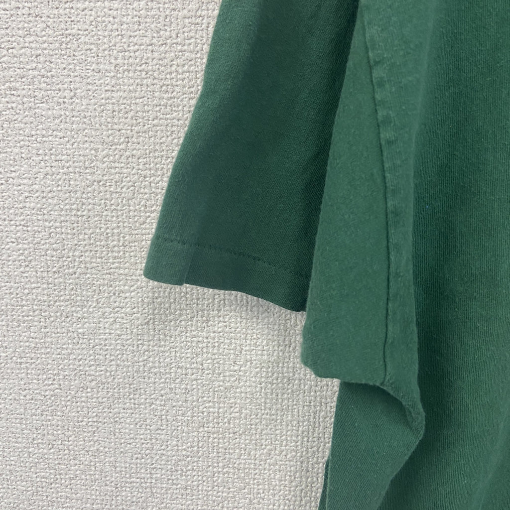 Hanes　ヘインズ　半袖プリントTシャツ　シングルステッチ　緑　グリーン　XLサイズ カットソー メンズ コットン 古着