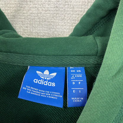 adidas　アディダス　スウェットパーカー/フーディー　トレフォイルロゴ　デカロゴ　緑　グリーン　OTサイズ