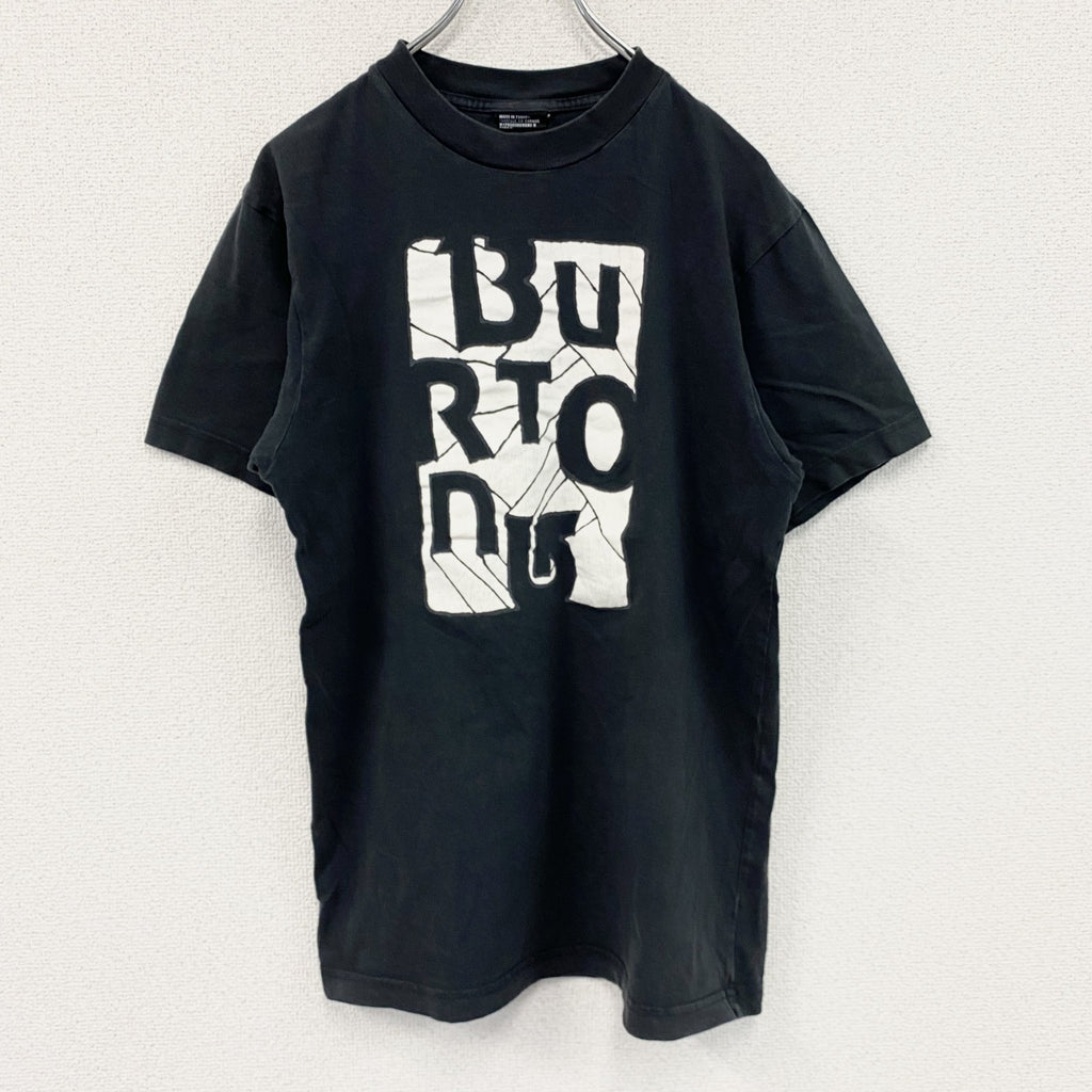 BURTONG　半袖プリントTシャツ　黒　ブラック　古着