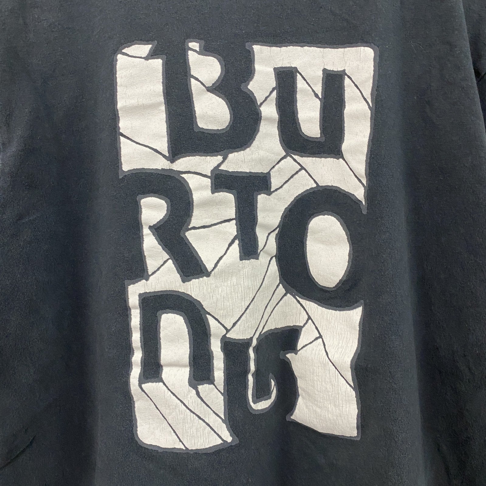 BURTONG　半袖プリントTシャツ　黒　ブラック　古着