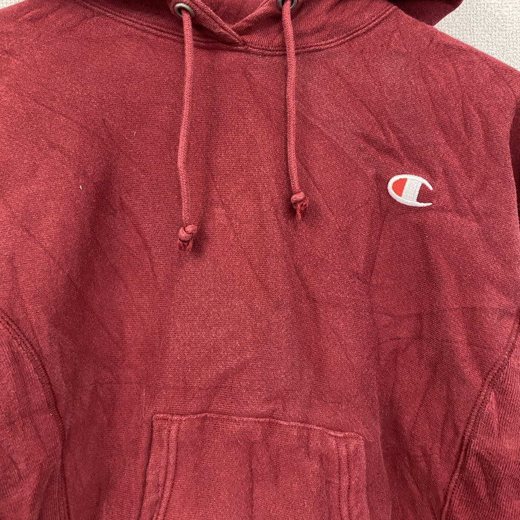 Champion　チャンピオン　リバースウィーブ　スウェットパーカー/フーディー　赤　レッド トレーナー スウェットトップス フード付き 古着