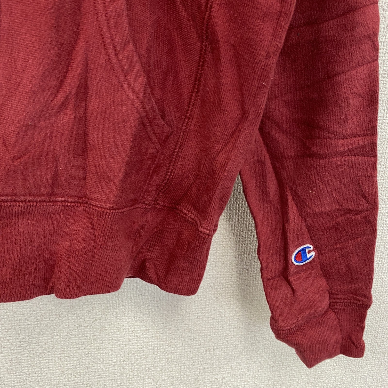 Champion　チャンピオン　リバースウィーブ　スウェットパーカー/フーディー　赤　レッド トレーナー スウェットトップス フード付き 古着