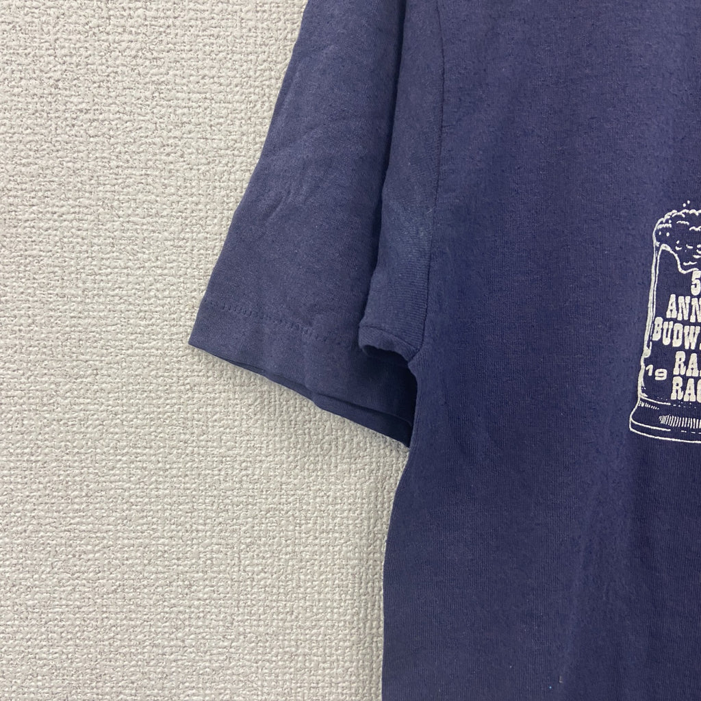 JERZEEZ　ジャージーズ　半袖プリントTシャツ　シングルステッチ　紺　ネイビー　Mサイズ　古着