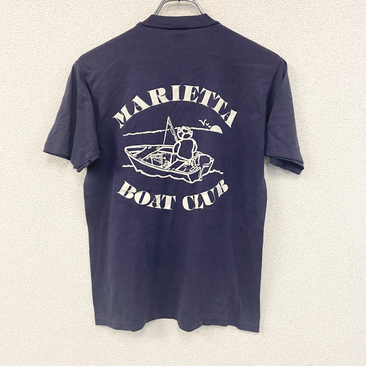 JERZEEZ　ジャージーズ　半袖プリントTシャツ　シングルステッチ　紺　ネイビー　Mサイズ　古着