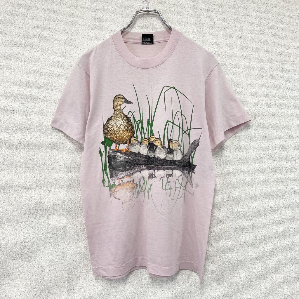 SCREEN STARS　スクリーンスターズ　半袖プリントTシャツ　ヴィンテージ　シングルステッチ　ピンク　Mサイズ　古着