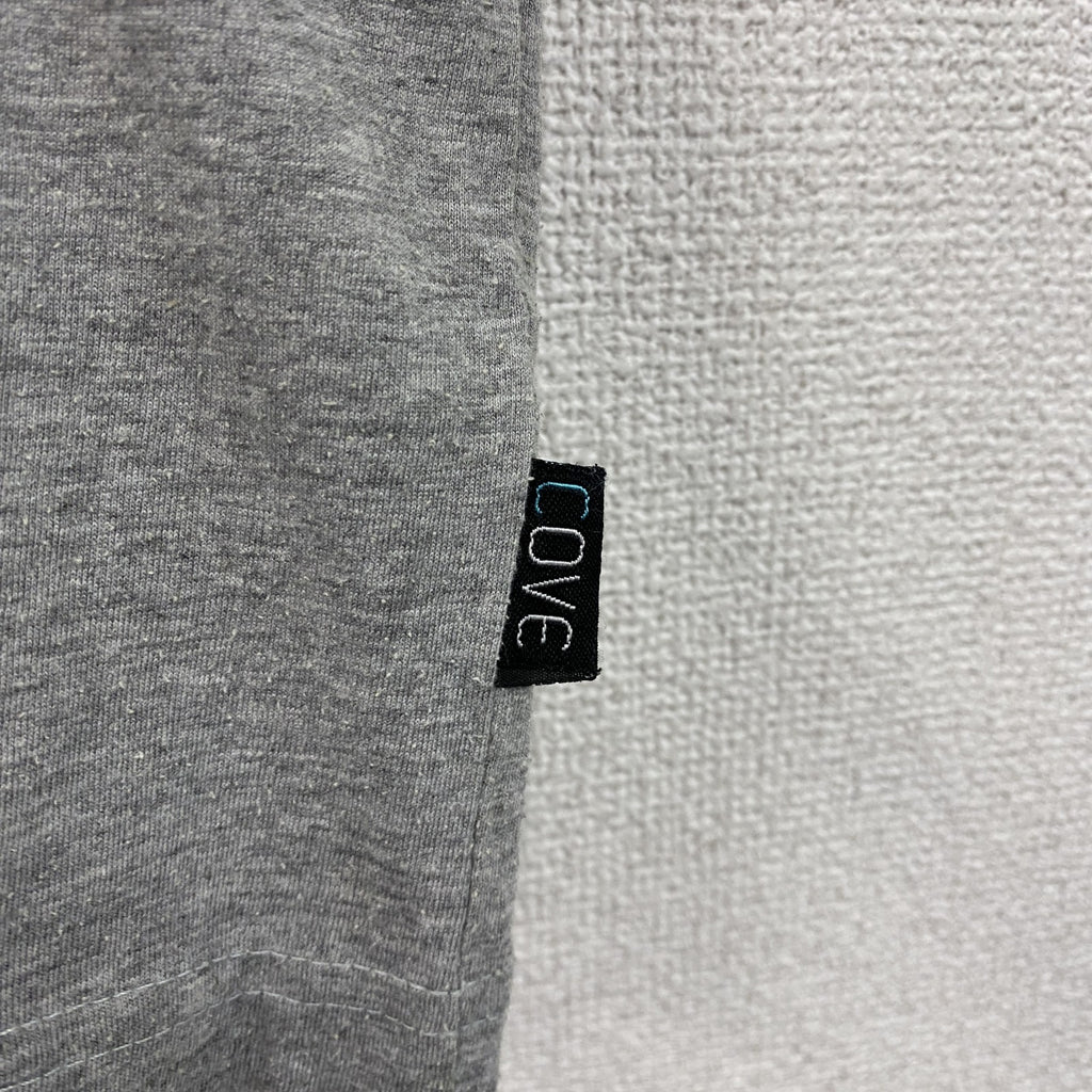 COVE　半袖プリントTシャツ　シャム文字　タイ　タイ文字　灰色　グレー　古着