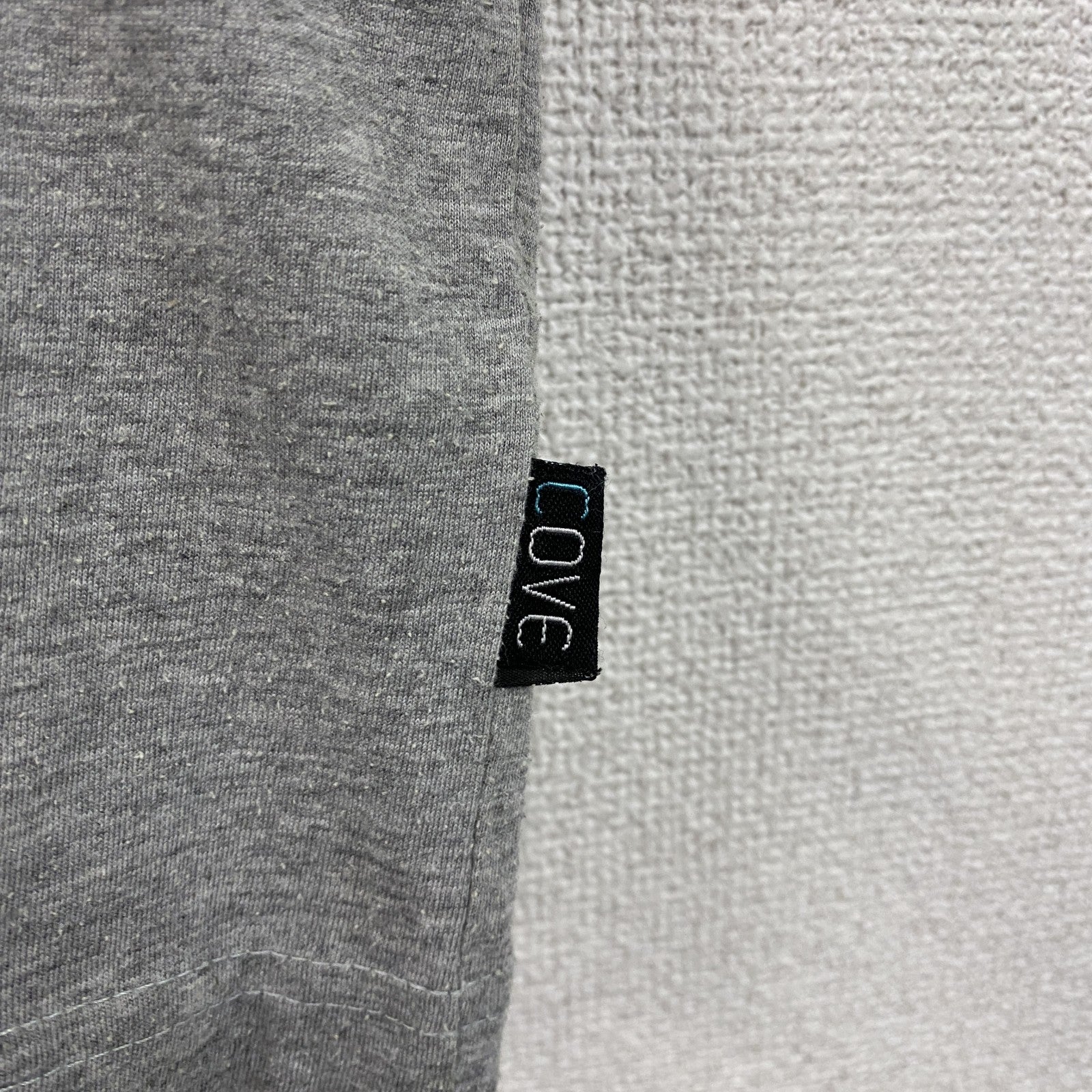 COVE　半袖プリントTシャツ　シャム文字　タイ　タイ文字　灰色　グレー　古着
