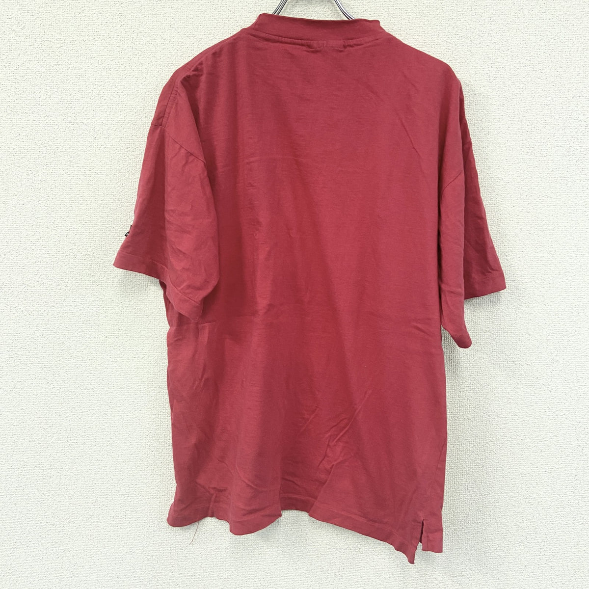 半袖プリントTシャツ　シングルステッチ　ショッキングピンク カットソー メンズ 古着
