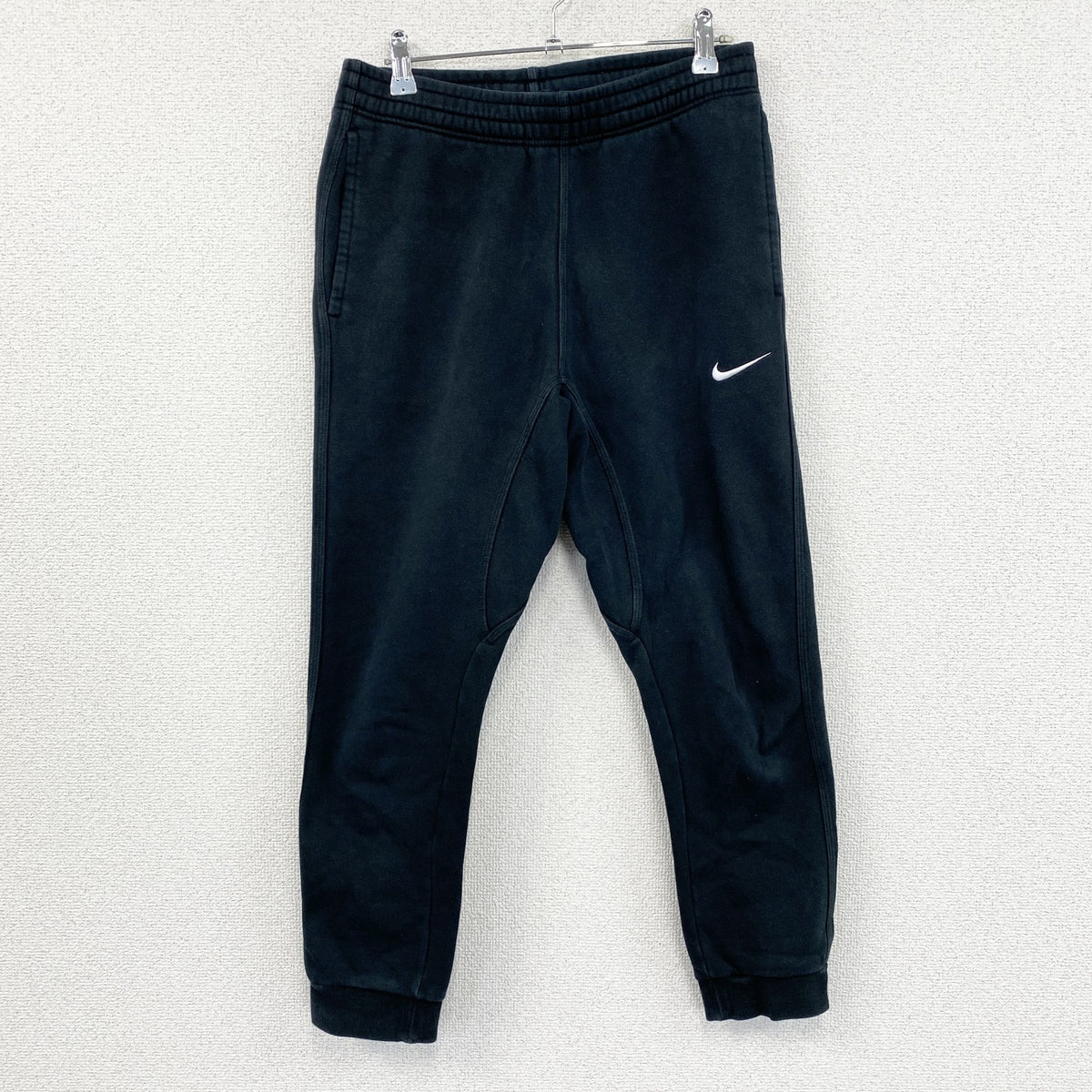 NIKE　ナイキ　スウェットパンツ　ジョガーパンツ　スウッシュ　黒　ブラック　Mサイズ　古着