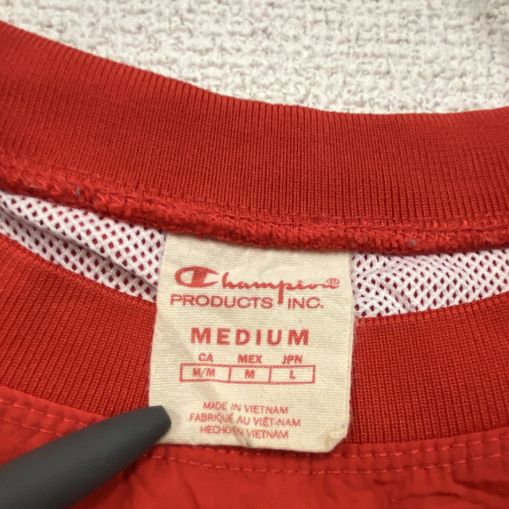 Champion　チャンピオン　プルオーバージャケット　赤　レッド　Mサイズ　古着