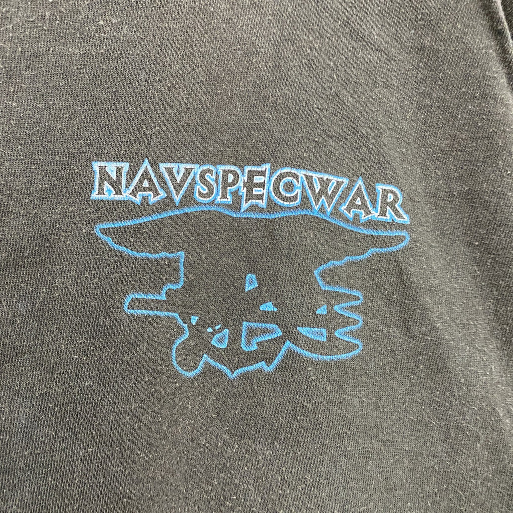 00s～　DELTA　NAVSPECWAR　半袖プリントTシャツ　ヴィンテージ　茶色　ブラウン　Lサイズ　古着