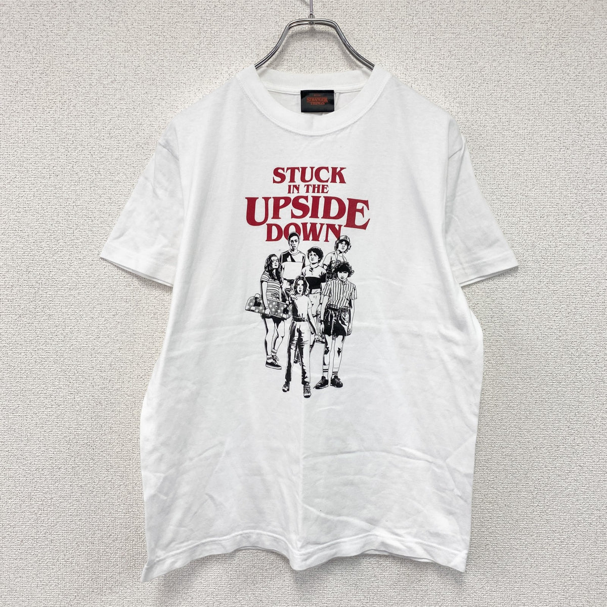 STRANGER THINGS　ストレンジャーシングス　半袖プリントTシャツ　白　ホワイト　Mサイズ　古着