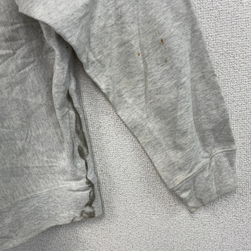 Champion　チャンピオン　リバースウィーブ　スウェットパーカー/フーディー　ヘビーウエイト　刺繍ロゴ　霜降りグレー　Lサイズ トレーナー スウェットトップス フード付き 古着
