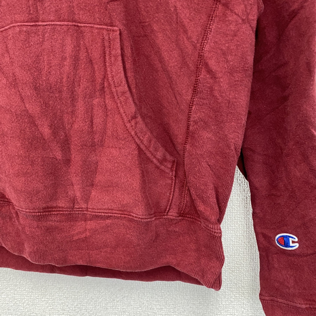 Champion　チャンピオン　リバースウィーブ　スウェットパーカー/フーディー　赤　レッド　Sサイズ　古着