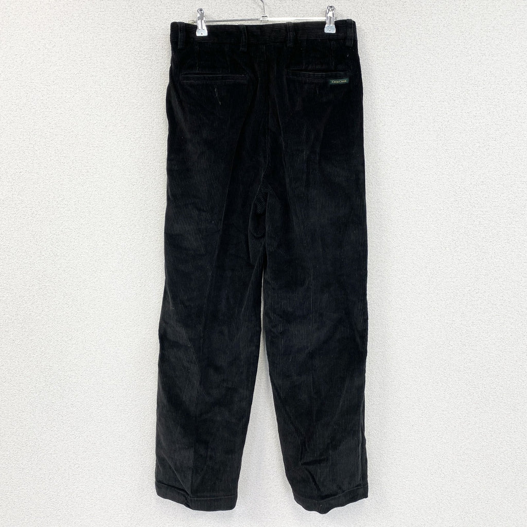 Cross Creek Classics　クロスクリーククラシック　コーデュロイパンツ　黒　ブラック　W31サイズ　古着