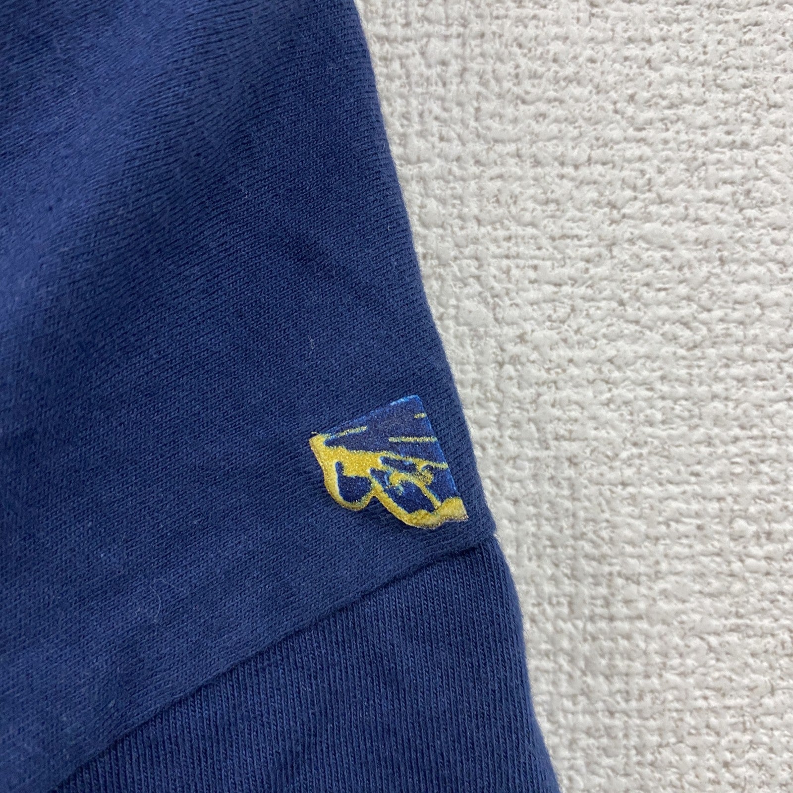 Hanes　ヘインズ　半袖スーベニアプリントTシャツ　紺　ネイビー　XLサイズ　古着