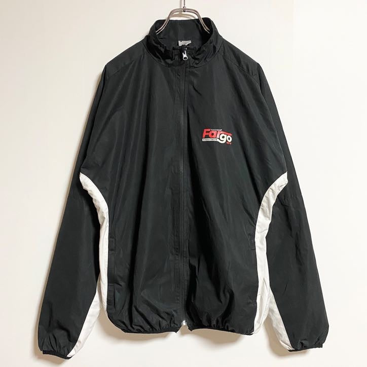 ventures endurance　長袖ナイロンジャケット　バックプリント　黒　ブラック　秋冬服　Mサイズ　古着