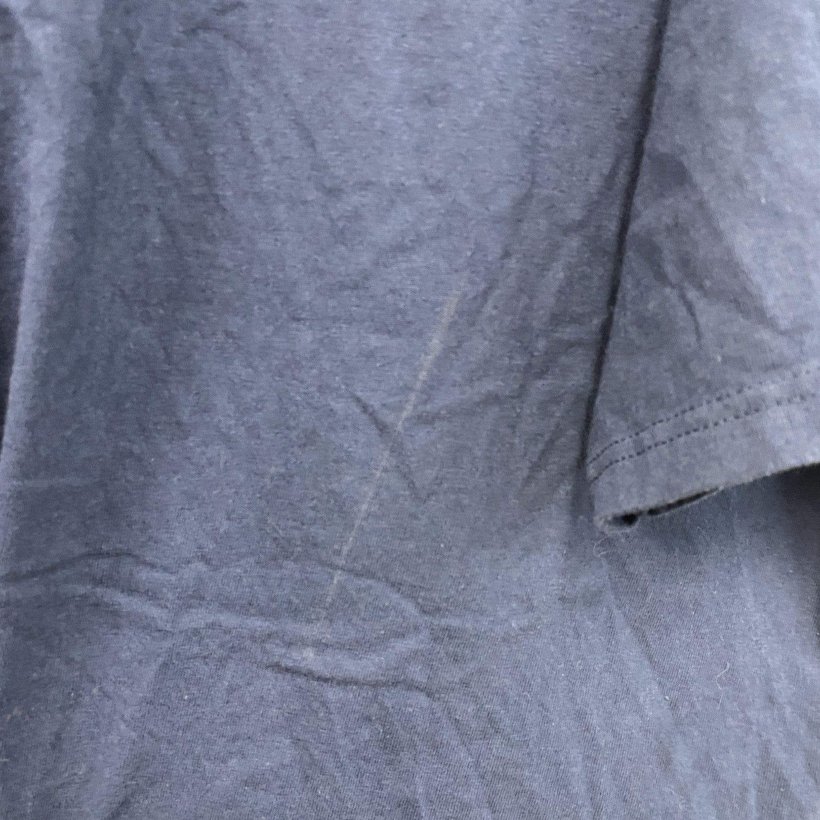 Hanes　ヘインズ　半袖スーベニアプリントTシャツ　紺　ネイビー　XLサイズ　古着
