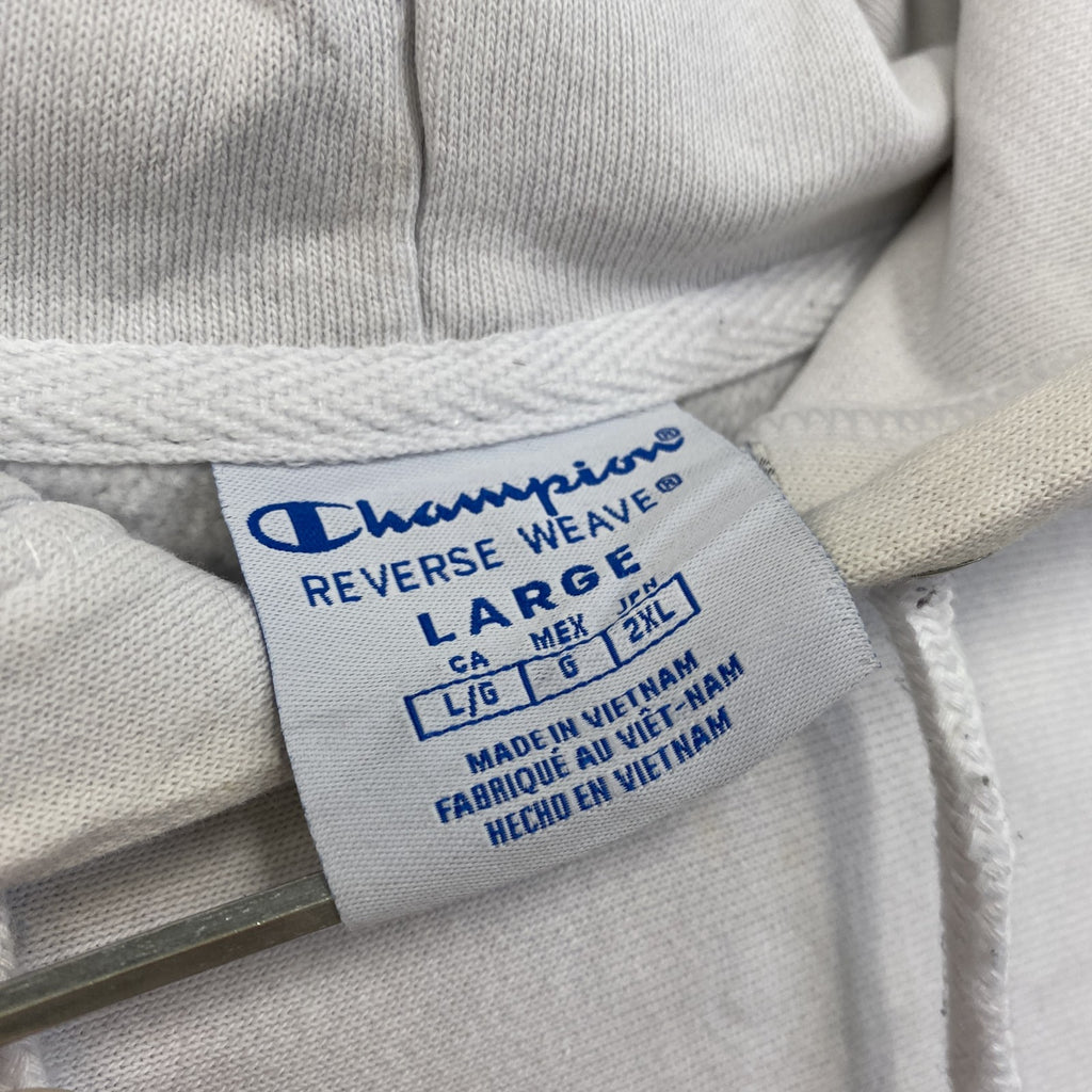 Champion　チャンピオン　リバースウィーブ　スウェットパーカー/フーディー　白　ホワイト　Lサイズ トレーナー スウェットトップス フード付き 古着