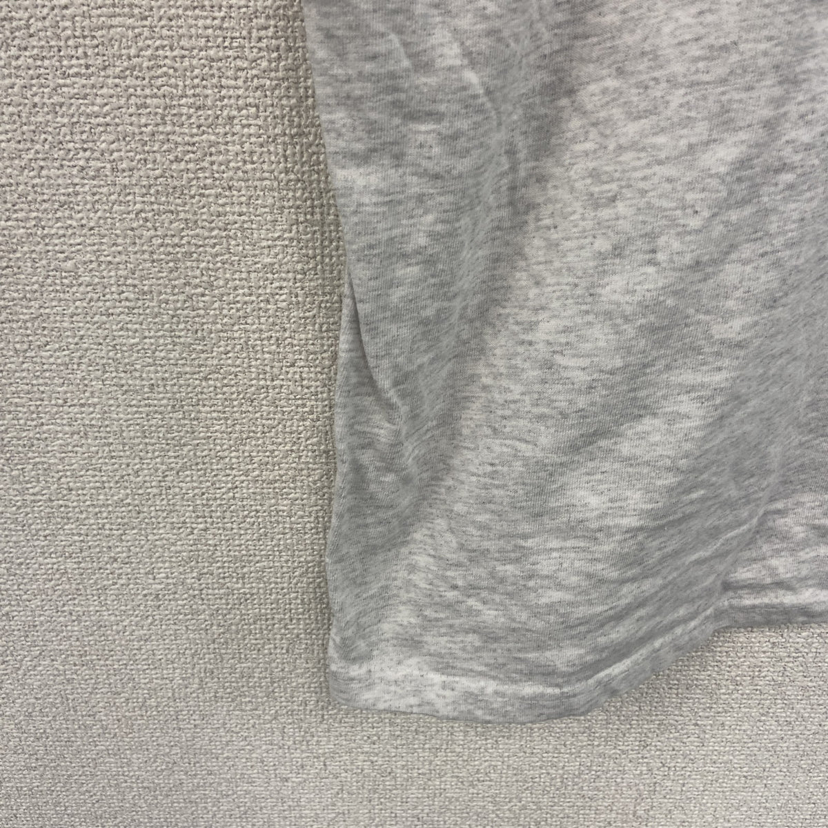 DELTA　デルタ　半袖プリントTシャツ　シングルステッチ　霜降りグレー　XLサイズ カットソー メンズ 古着
