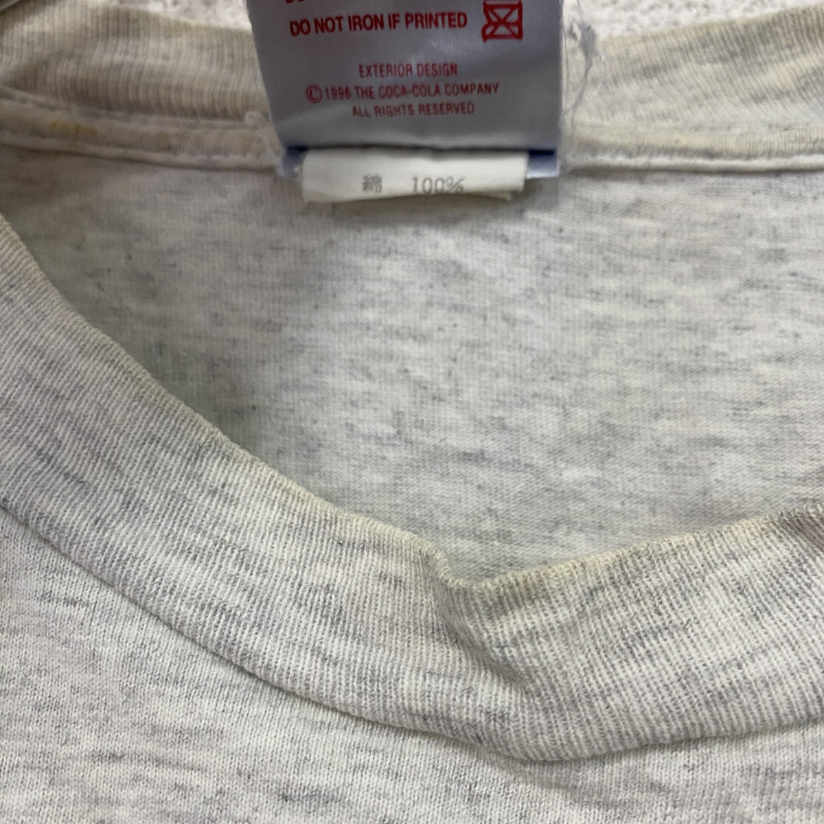 Coca Cola　コカコーラ　半袖プリントTシャツ　霜降りグレー　Lサイズ　古着