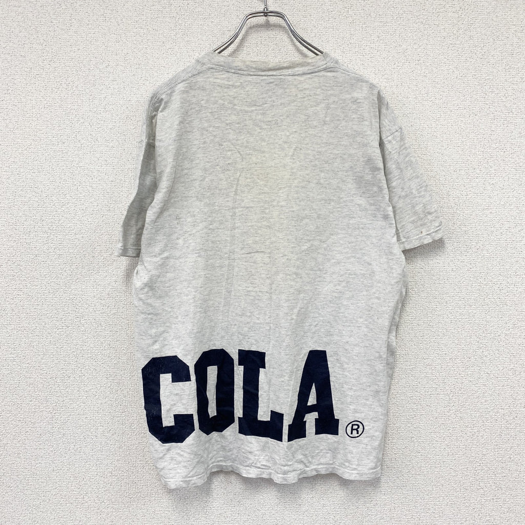 Coca Cola　コカコーラ　半袖プリントTシャツ　霜降りグレー　Lサイズ　古着