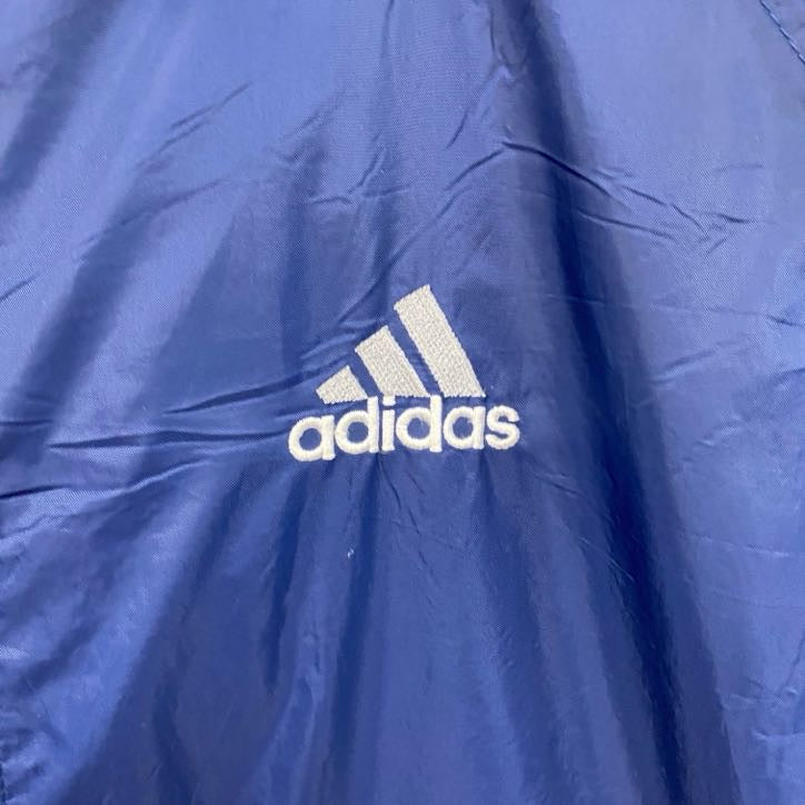 90s　adidas　アディダス　フルジップジャケット　ヴィンテージ　紺　ネイビー　XLサイズ　古着