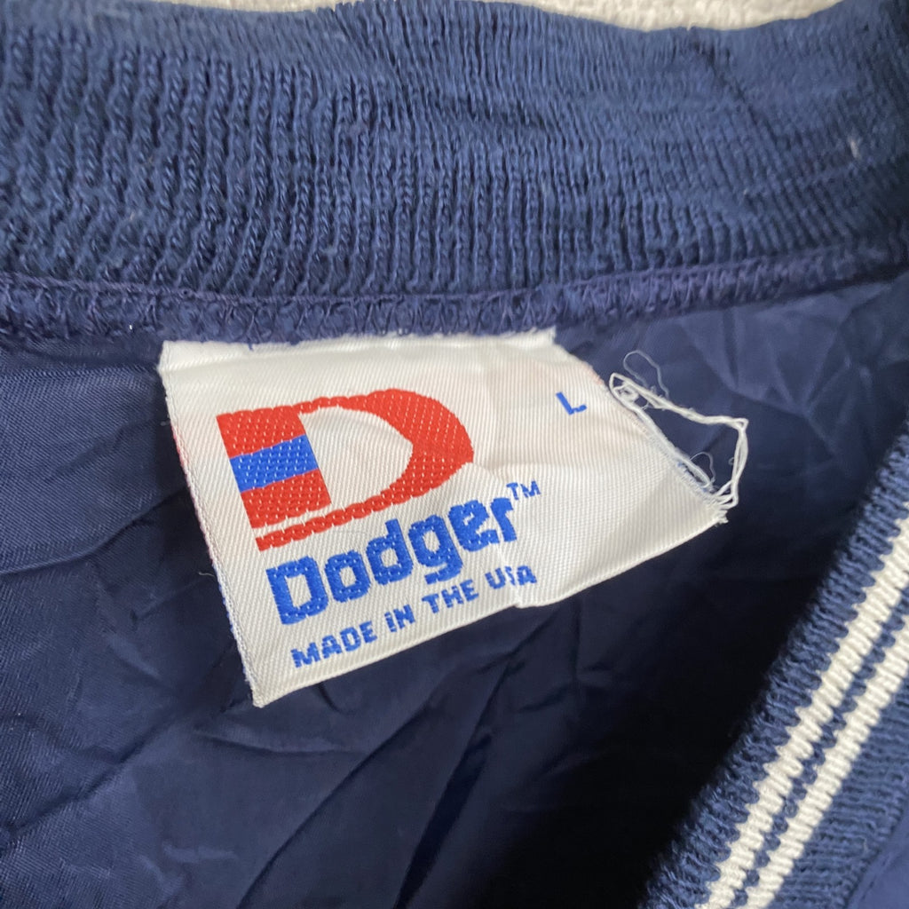 ～90s　Dodger　プルオーバージャケット　ヴィンテージ　紺　ネイビー　Lサイズ　古着