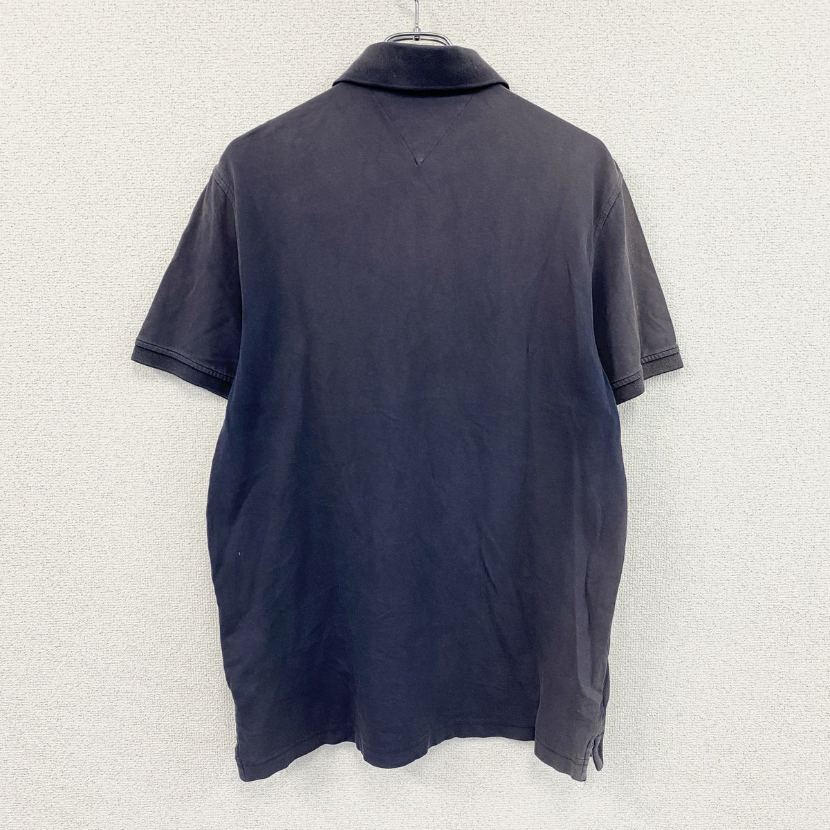 TOMMY HILFIGER　トミーヒルフィガー　半袖ポロシャツ　フェード　紺　ネイビー　XLサイズ　古着