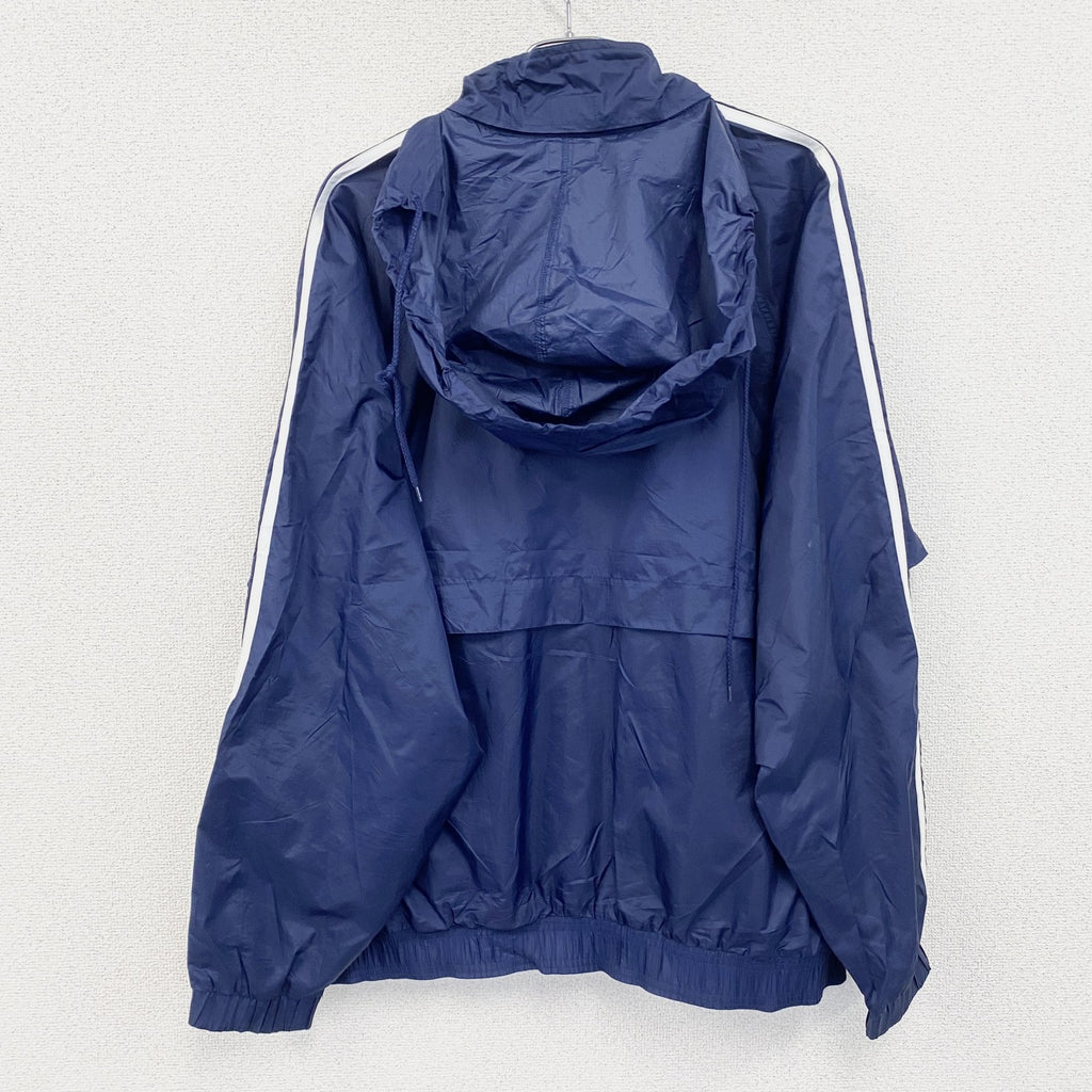 90s　adidas　アディダス　フルジップジャケット　ヴィンテージ　紺　ネイビー　XLサイズ　古着