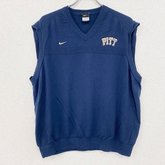 NIKE　ナイキ　ウールニットベスト　紺　ネイビー　2XLサイズ
