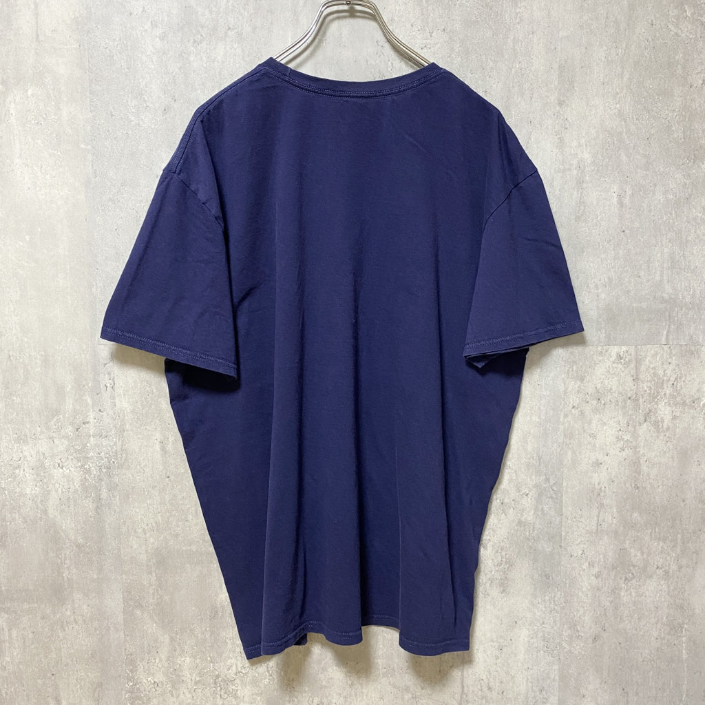 Disney　ディズニー　ミッキー　Mickey Mouse　半袖プリントTシャツ　ネイビー　紺　キャラクター　古着