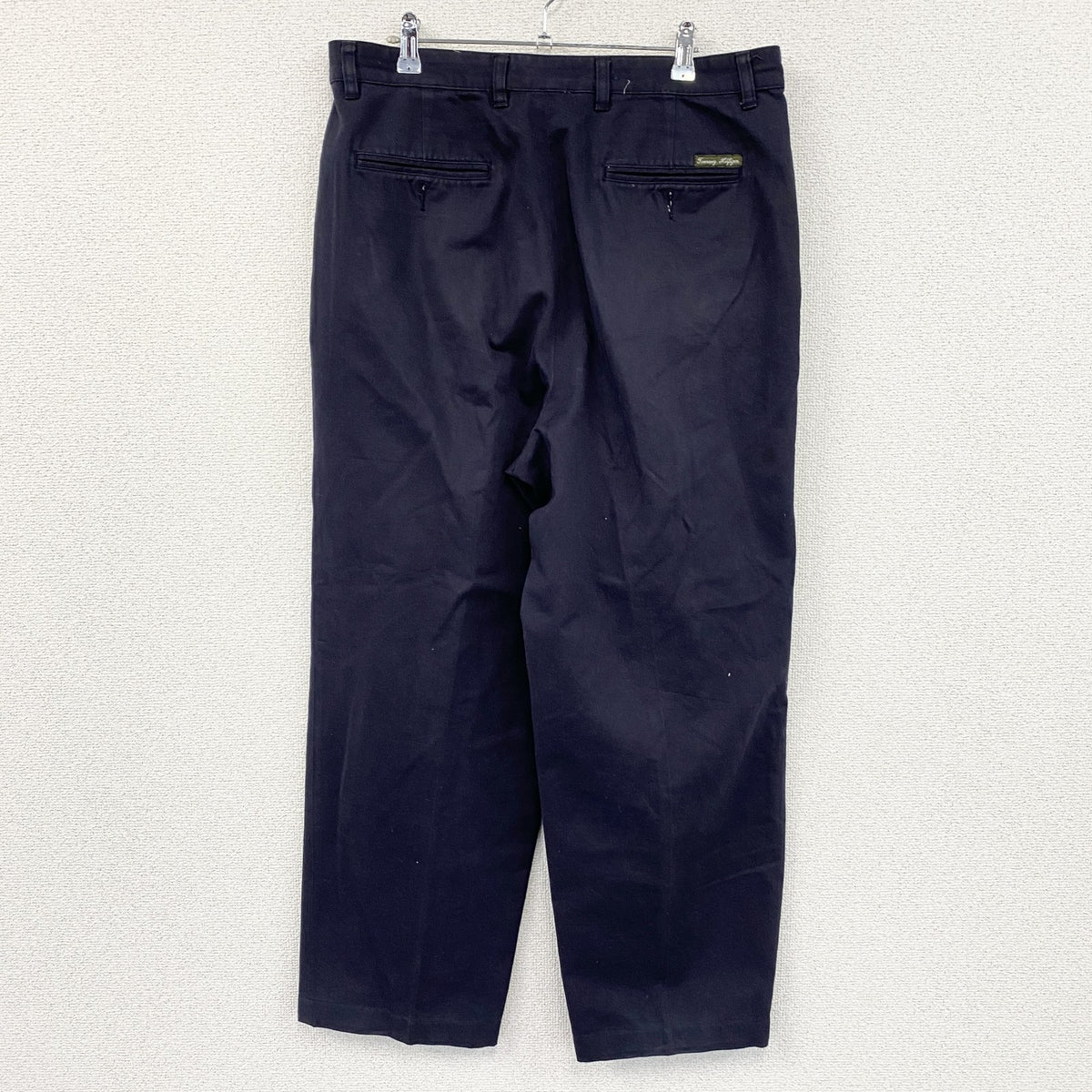 TOMMY HILFIGER　トミーヒルフィガー　ワークパンツ/チノパンツ　ジップフライ　紺　ネイビー　W36サイズ メンズ コットン 古着